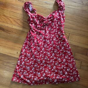Hollister Red Floral Mini Dress